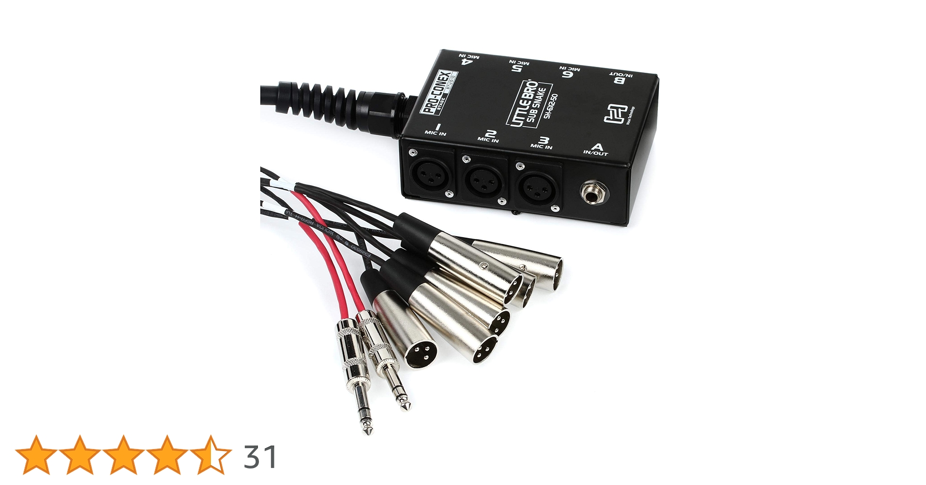 Amazon.co.jp: Hosa SH-6X2-50 15m 一体型ライブ用マルチ